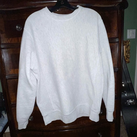 Medium Independent Trading Company Heather Grey HEAVYWEIGHT CROSS-GRAIN CREW - Picture 1 of 9